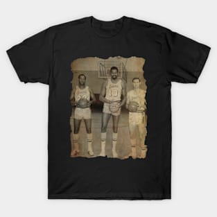 The LAKERS Big 3 (Elgin Baylor, Wilt Chamberlain and Jerry West) T-Shirt